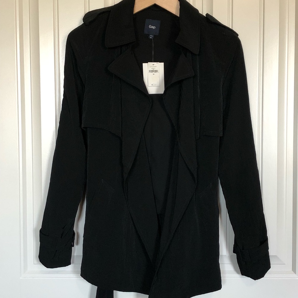 NWT Gap Open Front Belted Jacket